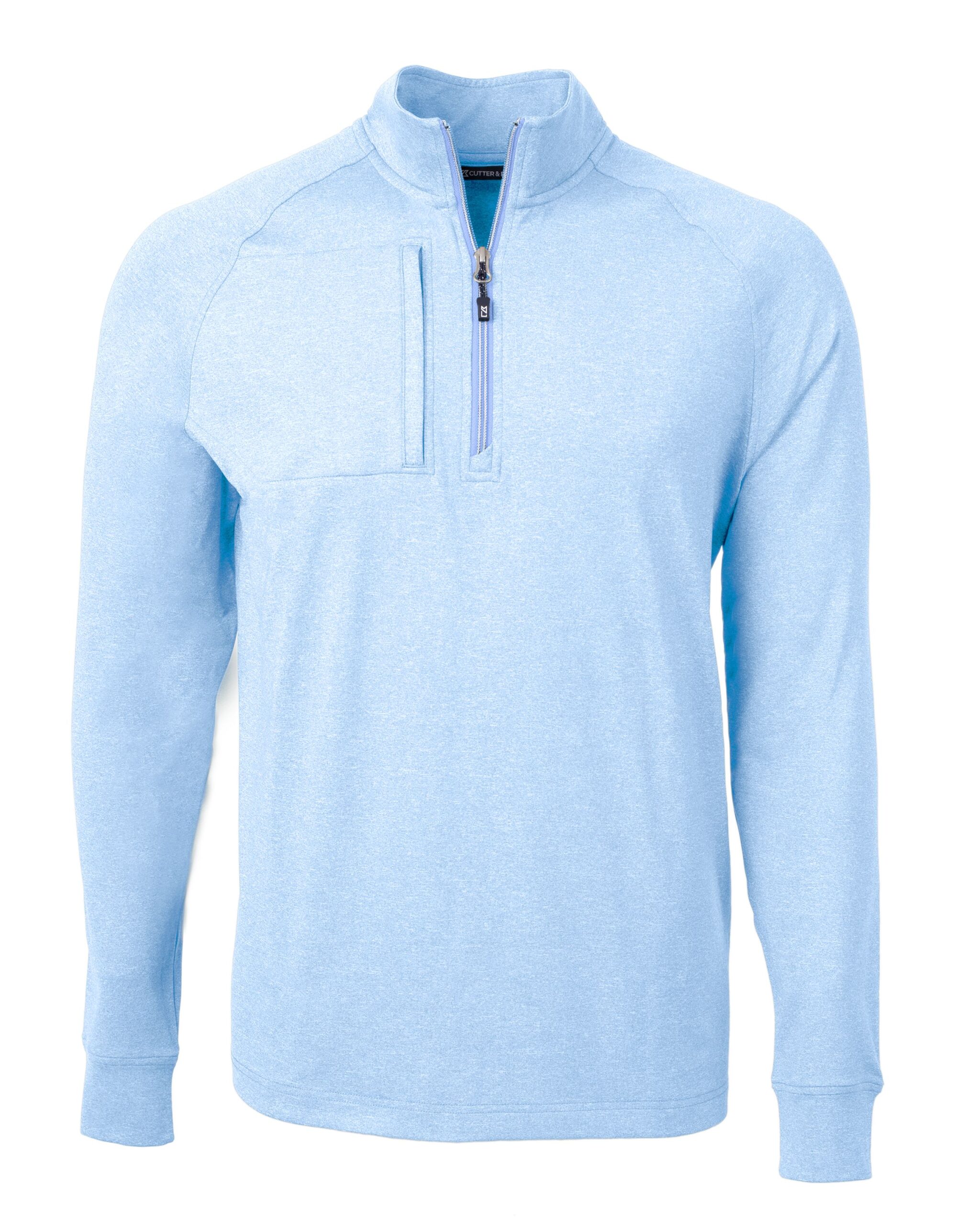 Cutter & Buck Adapt Eco Knit Heather Mens Quarter Zip Pullover - Image 4