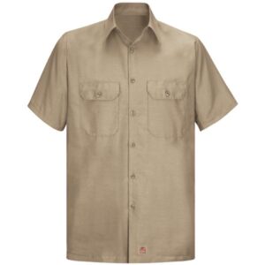 Men's Short Sleeve Solid Rip Stop Shirt