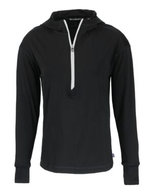 Cutter & Buck Daybreak Recycled Womens Half Zip Hooded Pullover