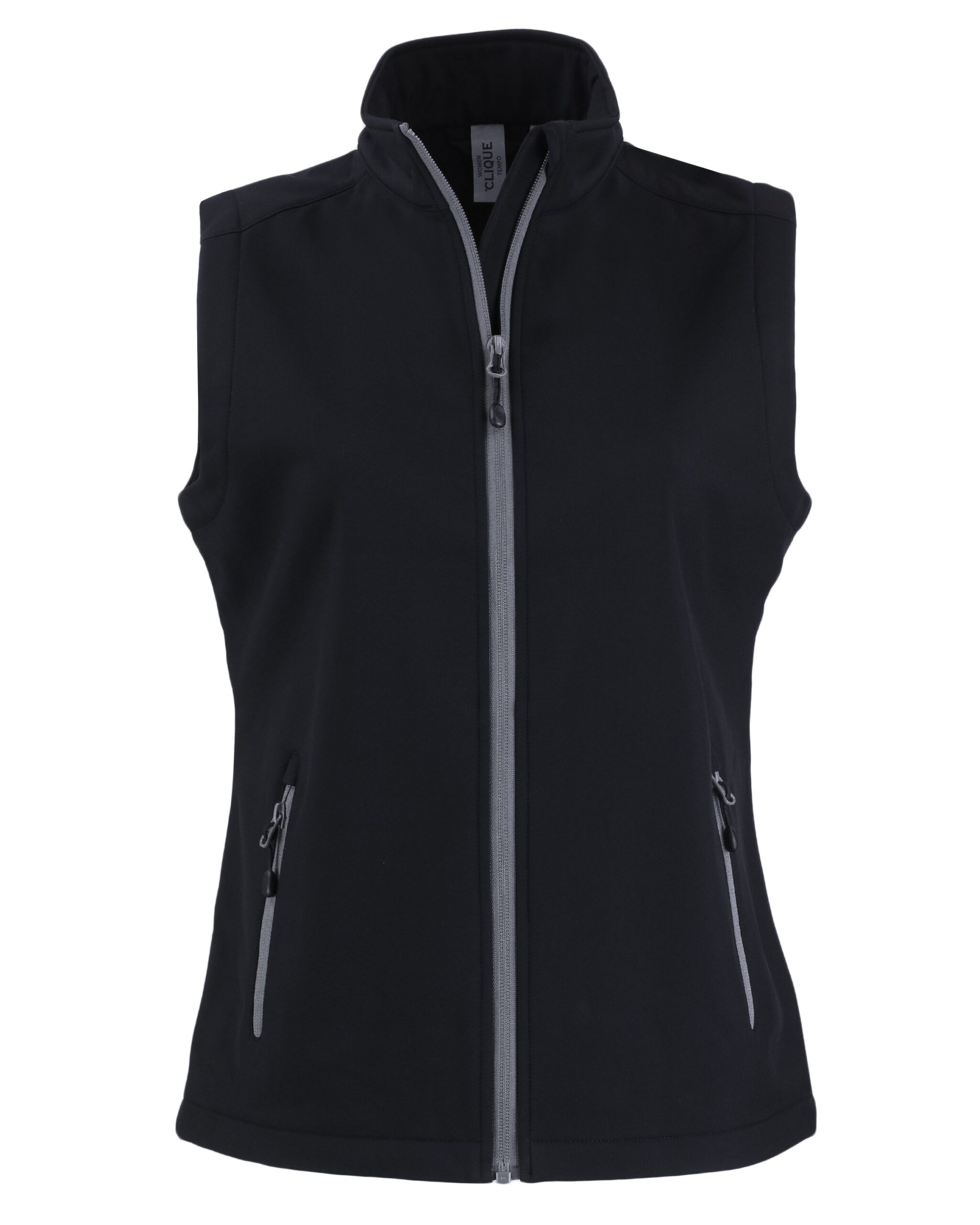 Cutter & Buck Clique Tempo Recycled Stretch Softshell Womens Full Zip Vest LQO00069